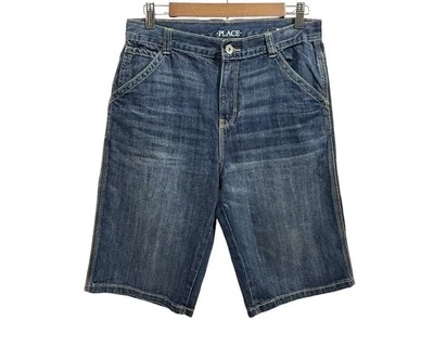 The Children's Place Blue 5 Pocket Denim Shorts Size 16 - Image 1 of 4