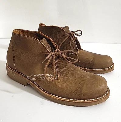 Botas Chukka Roots Original 507 Para Hombre Marrón Cuero Envejecido Talla 8L Hechas en Canadá Foto 1 de 4