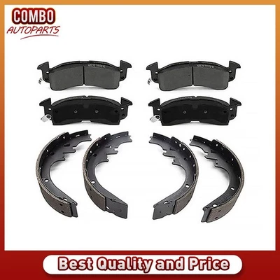Pastillas de freno delanteras traseras de cerámica zapatas de tambor para Buick Estate Wagon 1971-1974 7,5 L Foto 1 de 4