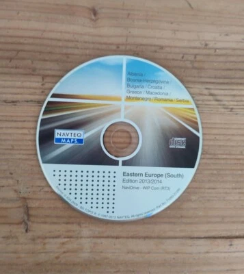 NAVIGATION CD RT3 2014 OSTEUROPA-SÜD AL BG HR GR MK SRB RO BiH  CITROEN PEUGEOT - Bild 1 von 3