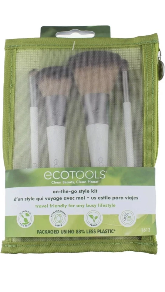 ECOTOOLS On-The-Go Estilo Kit en Bolsa de Viaje Juego de 4 Piezas Foto 1 de 1