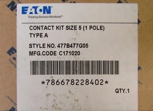 EATON CUTLER HAMMER Tamaño 5 A200 A201 Kit de Contacto Monopolo 477B477G05 - Imagen 1 de 4