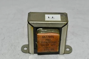 Hammond 6K77VFL TRANSFORMER, CONTROL, 115/230V, 50/60HZ, 12VCT @1.00A, 6V@ 2.0A, - Picture 1 of 3