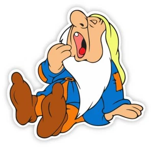 Calcomanía adhesiva infantil de dibujos animados de siete enanitos para computadora portátil pared coche Blancanieves - Imagen 1 de 1