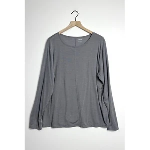 ALLBIRDS Tencel Lyocell Merino Wool Blend Long Sleeve T-Shirt Gray size Large - Picture 1 of 8