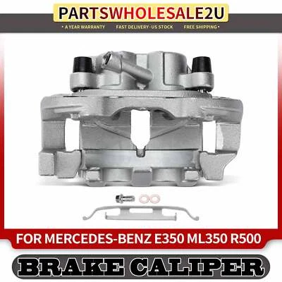 前制动卡钳带支架和金属活塞适用于梅赛德斯-奔驰 E350 E500 ML320 — 第 1/4 张图片