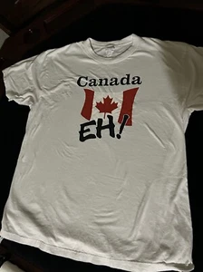 VINTAGE CANADA EH! T SHIRT WHITE XXL 2XL - Picture 1 of 3