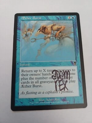 Aether Burst odyssey ed Signed By Adam Rex Magic the Gathering - Image 1 of 2
