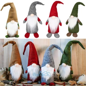 2023 NUEVO Navidad Gnomo Hecho a Mano Santa Elfo Estatuilla Muñeca Sin Rostro Decoración - Imagen 1 de 31
