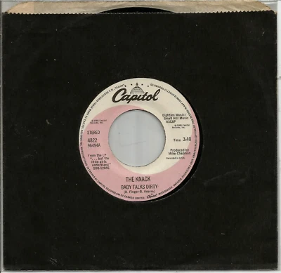 THE KNACK - BABY TALKS DIRTY / END OF THE GAME - CANADA - 7"- 1980 - Image 1 of 2