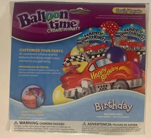 Balloon Time Create A Party Boys Birthday Car Balloon Pack 11 Pieces New - Picture 1 of 2