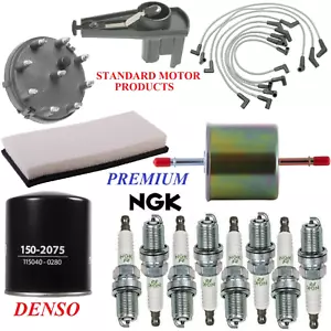 Tune Up Kit Filters Cap Wire Spark Plugs For FORD F-150 V8 5.8L 1994-1996 - Picture 1 of 1