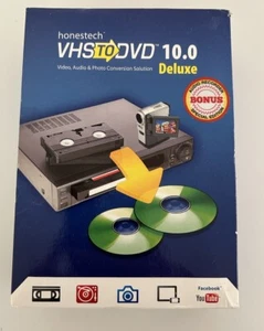 Honestech VHS to DVD 10.0 Deluxe VDD10H Video Audio Photo Converter Brand New - Picture 1 of 3