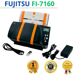 GOOD WORKING🔥Fujitsu Fi-7160 Document Scanner USB w/Full Set 1 YEAR WARRANTY! - Picture 1 of 18
