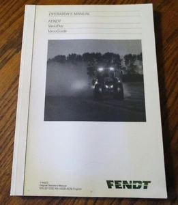 FENDT Trattore VarioDoc & VarioGuide Manuale Operatore Proprietario Libro AGCO Originale - Foto 1 di 14
