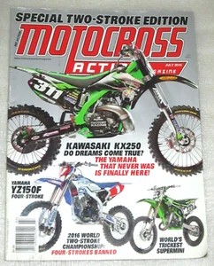 MOTOCROSS ACTION MAGAZINE JULY 2016 2 stroke edition kx250 mxgp super mini - Picture 1 of 6