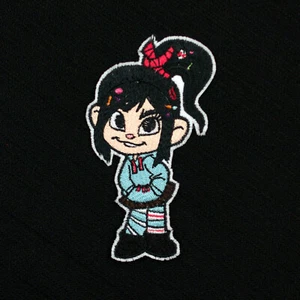 Vanellope from Disney's Wreck It Ralph Fully Embroidered Sew-On & Iron-On Patch - Picture 1 of 2