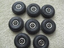 Lot of 8 Vintage MMS RC Car Truck Airplane Balloon Wheels Tires 2" Wide NOS