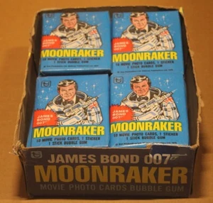 Factory Box - 1979 Topps Moonraker James Bond 007 Full Box of 36 Sealed Packs - Bild 1 von 1