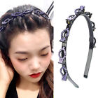 Clip Rhinestones Toothed Clip Braided Tool Plastic Hair Hoop Crystal Headbands