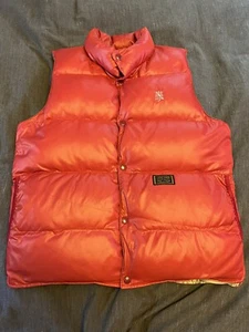 NEIGHBORHOOD NHBD Down Vest Red Gilet Sleeveless Size Medium - Picture 1 of 12
