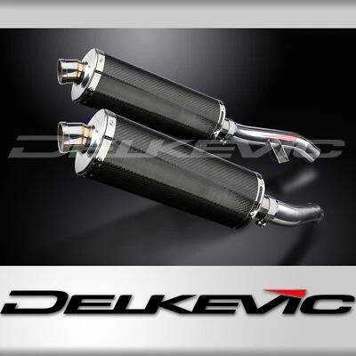 Yamaha FJR1300 06-24 Delkevic Slip On 14" Carbon Oval Muffler Exhaust Kit - Image 1 of 4