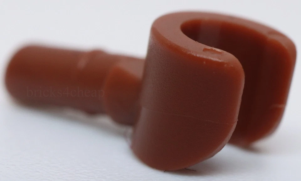 Lego 2x Reddish Brown Hands Minifig Body Part - Image 1 of 1