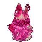 Gottex Girls Size 4 Pink Floral Dance Dress/ Swim Suit