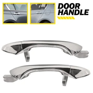 Rear Left RH Exterior Door Handle For 2008-12 Honda Accord Chrome Coupe Sedan Y - Picture 1 of 12