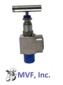 Needle Valve 90° Angle 1/2" Male NPT x 1/2" Female NPT 6,000 PSI 316S/S 360er06 - Picture 1 of 4