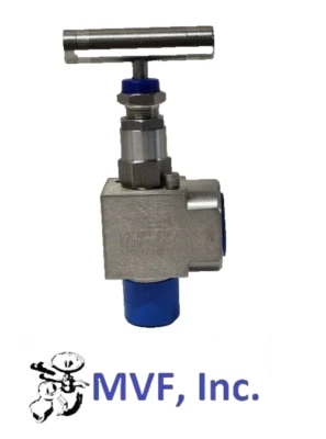 Needle Valve 90° Angle 1/2" Male NPT x 1/2" Female NPT 6,000 PSI 316S/S  360IN06 - Image 1 of 4