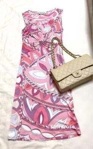 Emilio Pucci Kleid Rosa Ärmellos Pucci Muster Größe 34 - Bild 1 von 6