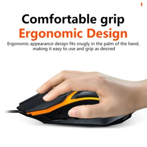 V1 Wired Gaming Mouse USB Glowing Mouse Illuminated Desktop Computer Mouse - Afbeelding 1 van 9
