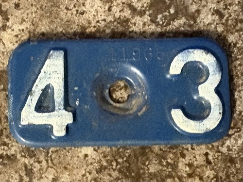 1943 Michigan License Plate Tab Trailer | eBay