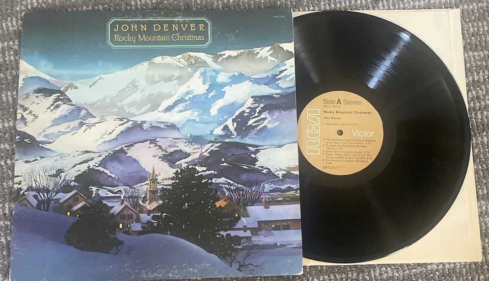 John Denver Rocky Mountain Christmas 1975 RCA Vinyl LP Gatefold VG Foto 1 de 1