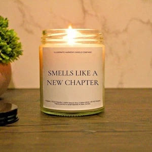 Smells Like A New Chapter Candle | Funny Retirement Gift Ideas For Teachers | - Picture 1 of 5