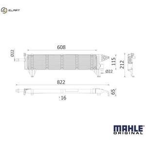 RADIATOR TRACTION BATTERY CRE 1 000P FOR MERCEDES-BENZ M 274.920 2.0L 4cyl GLC - Picture 1 of 9