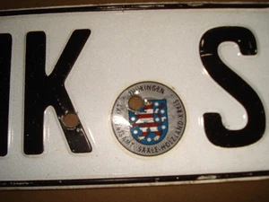 Nummernschild mix 1 x Deutschland SHK - Bild 1 von 2