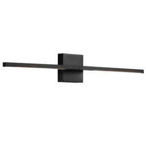 KAISITE 30 in. 2-light Black LED Vanity Light Bar 18-Watt Rotatable Bathroom - Picture 1 of 7