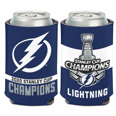 TAMPA BAY LIGHTNING 2020 STANLEY CUP CHAMPS SOFT FOAM CAN COOLER COOZIE HOLDER Cover