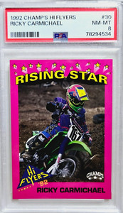 1992 Champs Hi Flyers #30 Ricky Carmichael Rookie Card RC PSA 8 NM-MT GOAT