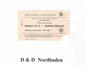Ticket / Eintrittskarte 68/69 Pokal Hannover 96 /A - Barmbek Uhlenhorst - Bild 1 von 1