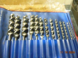 Russell Jennings 13 piece auger bit set with tool roll - Picture 1 of 5
