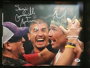 SERGIO "MARAVILLA" MARTINEZ Signed Autograph Auto 11x14 Photo Picture PSA/DNA - Picture 1 of 1