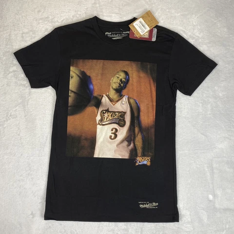 Philadelphia 76ers Shirt Allen Iverson Mitchell & Ness Shirt Men's Size XS Cover