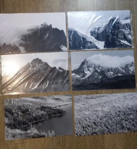 20x12 Berglandschaft Schwarz-Weiß Fotos Patagonien/verschiedene Landschaften Set 6 - Bild 1 von 12