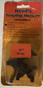 Wood's Trophy Hunter Universal 1” Rings R17 Rings - Picture 1 of 4