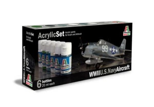 ITALERI Acrylicpaint Farbset für U.S. NAVY Flugzeuge ( 2.Weltkrieg ) Nr.: 439AP - Imagen 1 de 3