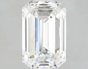 1.03 Ct EMERALD Cut IGI Certified Lab Grown CVD Diamond F Color SI2 Clarity - Picture 1 of 12