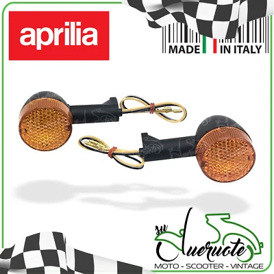 COPPIA FRECCE SCARABEO 50 RALLY SR 125 FRECCIA INDICATORE ANTERIORE E POSTERIORE - Immagine 1 di 3